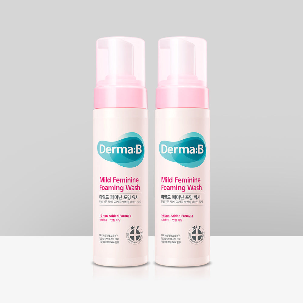 Derma:B Mild Feminine Foaming Wash 200ml (2 pack)