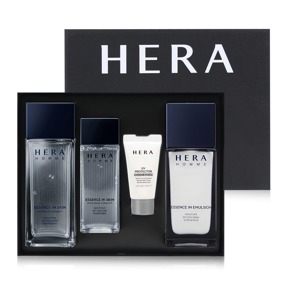 HERA New Homme Basic Special Gift Set (Skin, Lotion & Aftershave) with Gift Bag