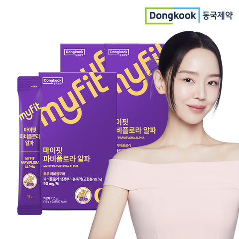 DongKook MyFit PabiFlora Alpha CD Low-Sugar Liquid Sticks 28 Sticks x 3 (84 Sticks) Ginger Root Concentrate