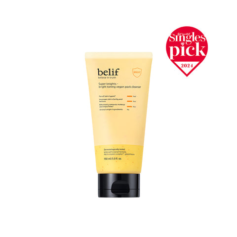 belif Super Nights Bright Toning Vegan Pack Cleanser 150 ml