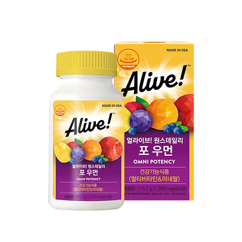 Alive Once Daily for Women 60 Tablets + Sustained-Release Vitamin C 1 pc