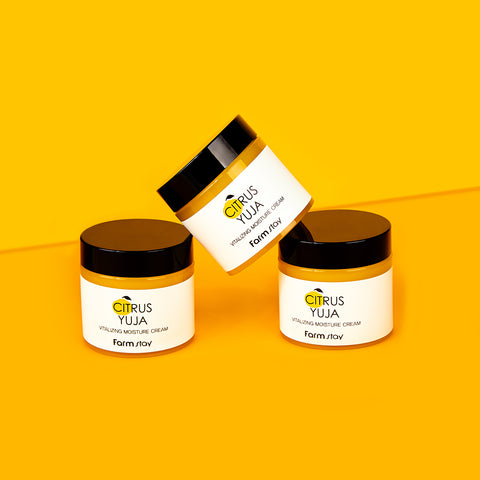 Farmstay Citrus Yuzu Vitalizing Moisture Cream 80ml (3 Pack)