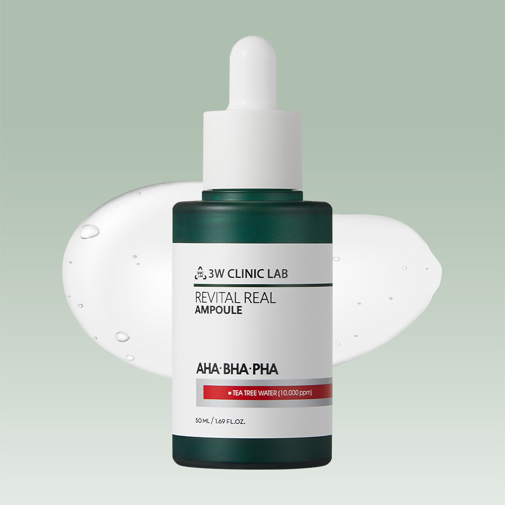 3W CLINIC AHA BHA PHA Revital Real Ampoule | Soonsu Beauty