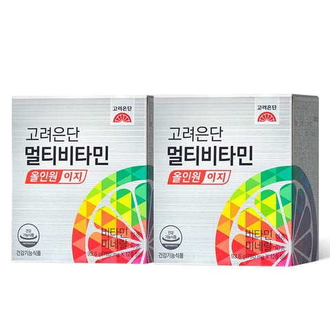 Koreaeundan Multivitamin All-in-One Easy 780 mg x 120 Tablets (2 Pack) (4-Month Supply)