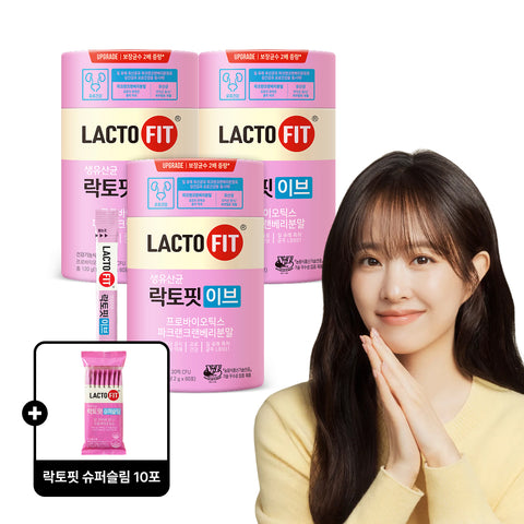 Chongkundang Lactofit Eve 2g x 60 Sachets (3 Pack) (+10 Super Slim Sachets)