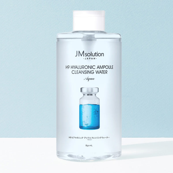 JM Solution Japan H9 Hyaluronic Ampoule Cleansing Water Aqua 850ml