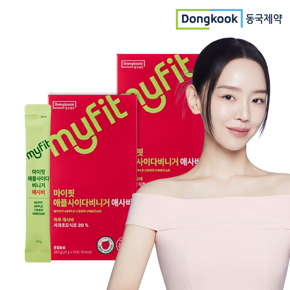 DongKook MyFit Organic Apple Cider Vinegar 2 Boxes (28 Packets)