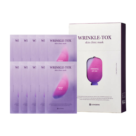 Leaders Radiance Wrinkle Tox Skin Clinic Mask 25ml (10 sheets)