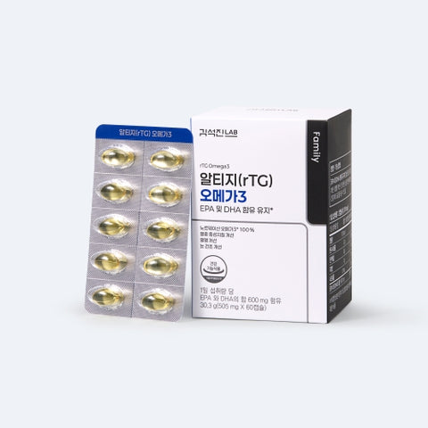 Desimone Kim Seokjin Lab rTG Omega-3 505 mg x 60 Capsules (1 Box)