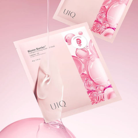 UIQ Biome Hydrogel Mask 3-Type Set (Vitamin C + Cooling PDRN + Collagen) - 5 sheets x 3 (15 sheets)
