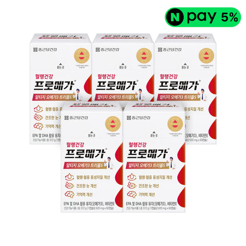 Chongkundang Promega rTG Omega-3 Dual S 60 Capsules x5 (Chongkundang Health)