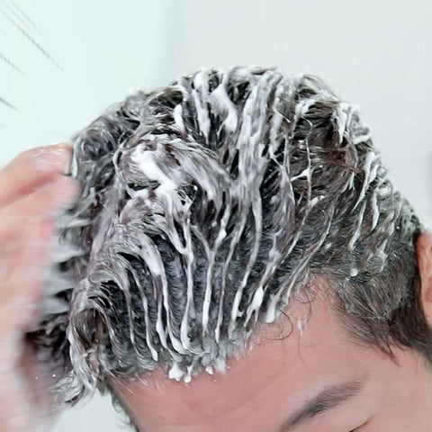 Grafen Edge Finger Scalp Massage Shampoo Brush (White)