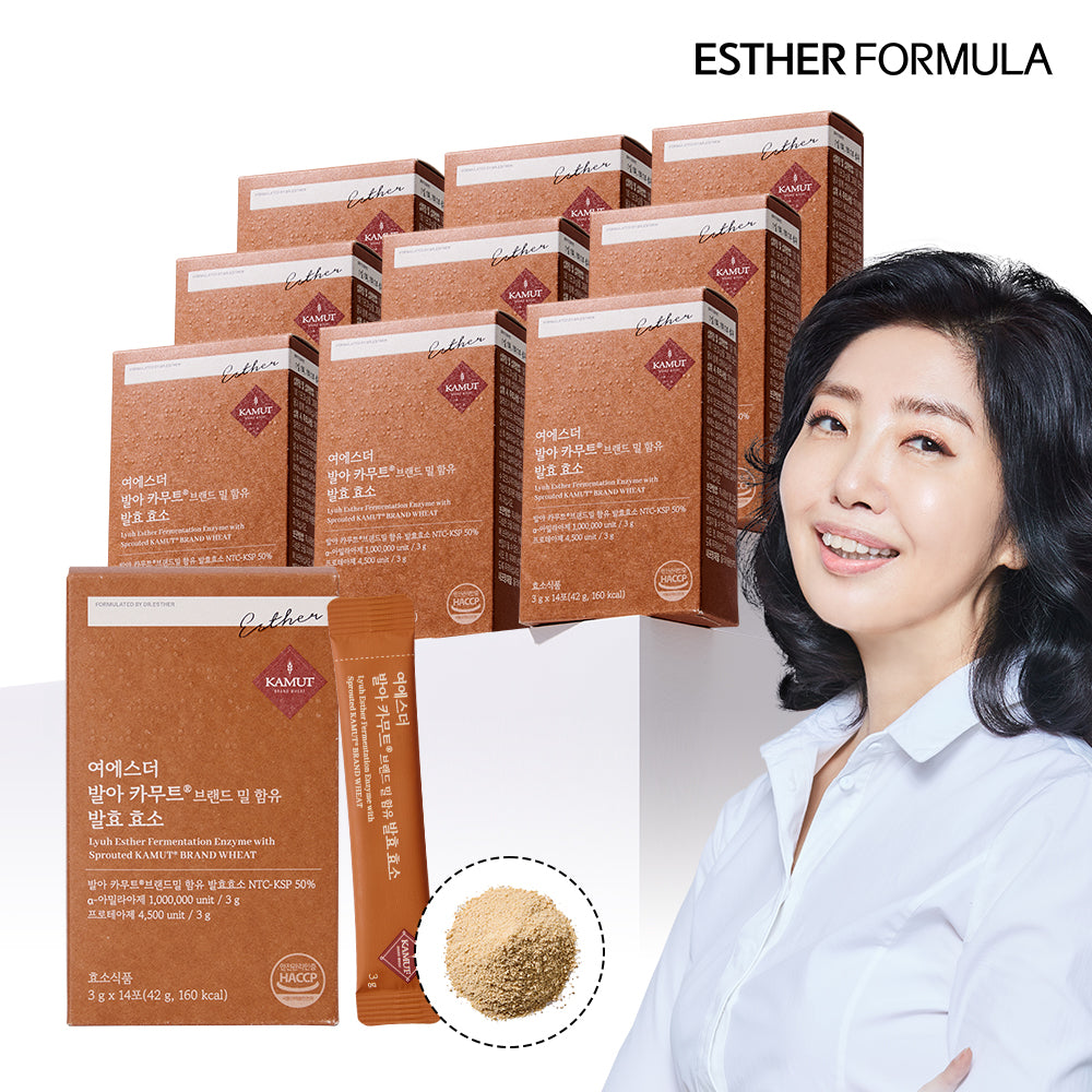 Esther Formula Sprouted Kamut Fermented Enzyme 3g 14 Sticks Pack of 10