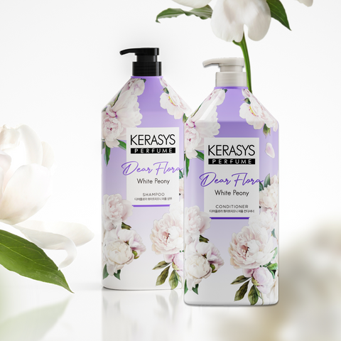 Kerasys Dear Flora Cherry Blossom 1.5L x2 (Shampoo + Conditioner) + Oilex Shampoo 60ml