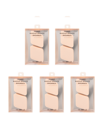 The Tool Lab 1046 Hydro Makeup Sponge Rhombus 2pcs x 5 Packs (For Makeup Artists)
