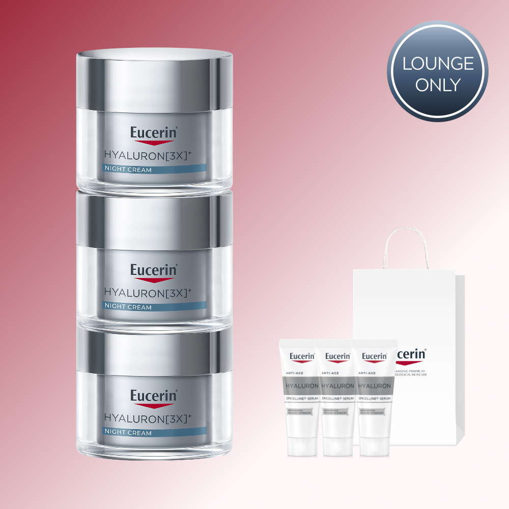 Eucerin Hyaluron 3X Night Cream 50 ml Triple Pack (3 x 50 ml)