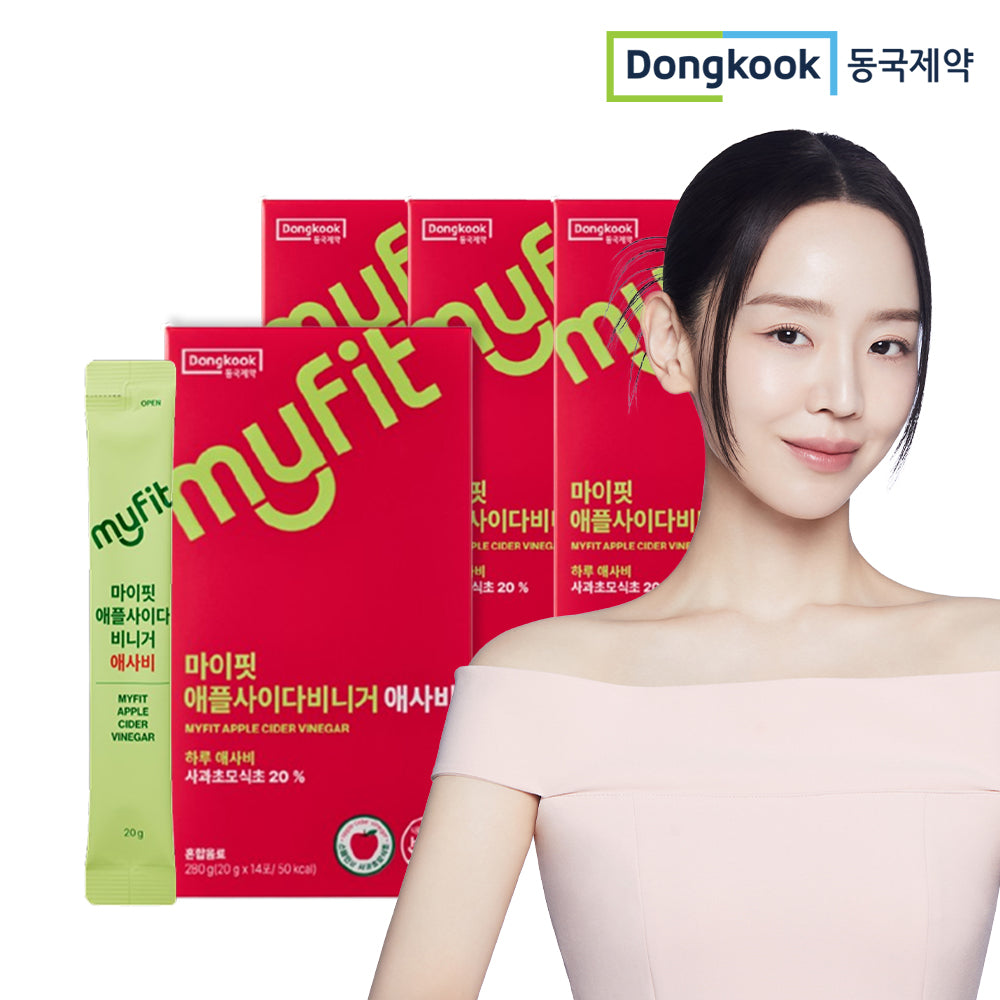 DongKook MyFit Organic Apple Cider Vinegar 56 Sachets (4 Boxes)