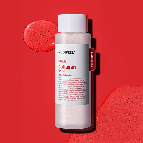 Medipeel Red Lacto Collagen Pore Soothing Toner 200ml + Barrier Cream 80ml + Pore Ampoule 50ml 3-Piece Set