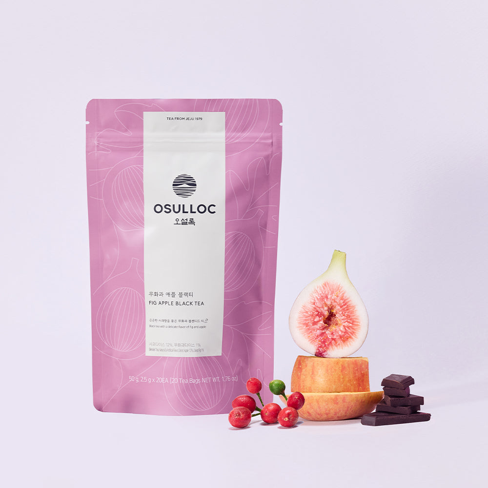 OSULLOC Fig & Apple Black Tea 20 Pyramid Tea Bags 36g