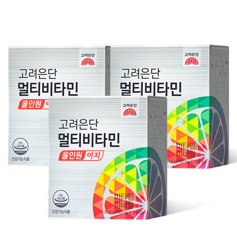 Koreaeundan Multivitamin All-in-One Easy 780mg x 120 Tablets (3 Pack) (6-Month Supply)