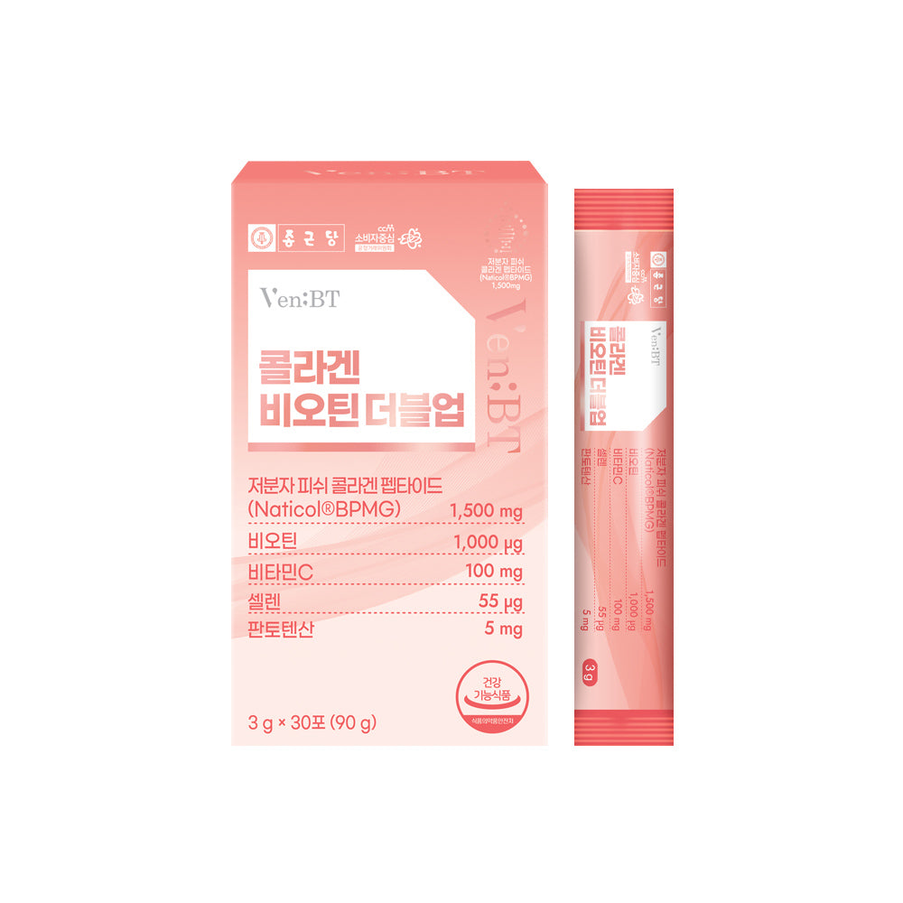 Chongkundang VenBT Collagen Biotin Double-Up 3g x 30 Sachets (1 Month)