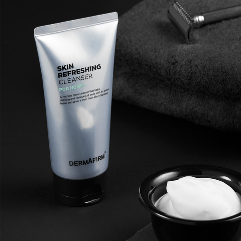 Dermafirm Skin Refreshing Homme 3-Piece Set (Cleanser 120g + Toner 150ml + Fluid 120ml)