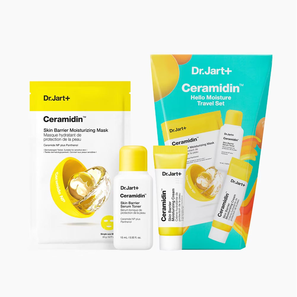 Dr.Jart+ Ceramidin Hello Moisture Travel Set (Mask 1pc + Serum Toner 15ml + Cream 7ml)