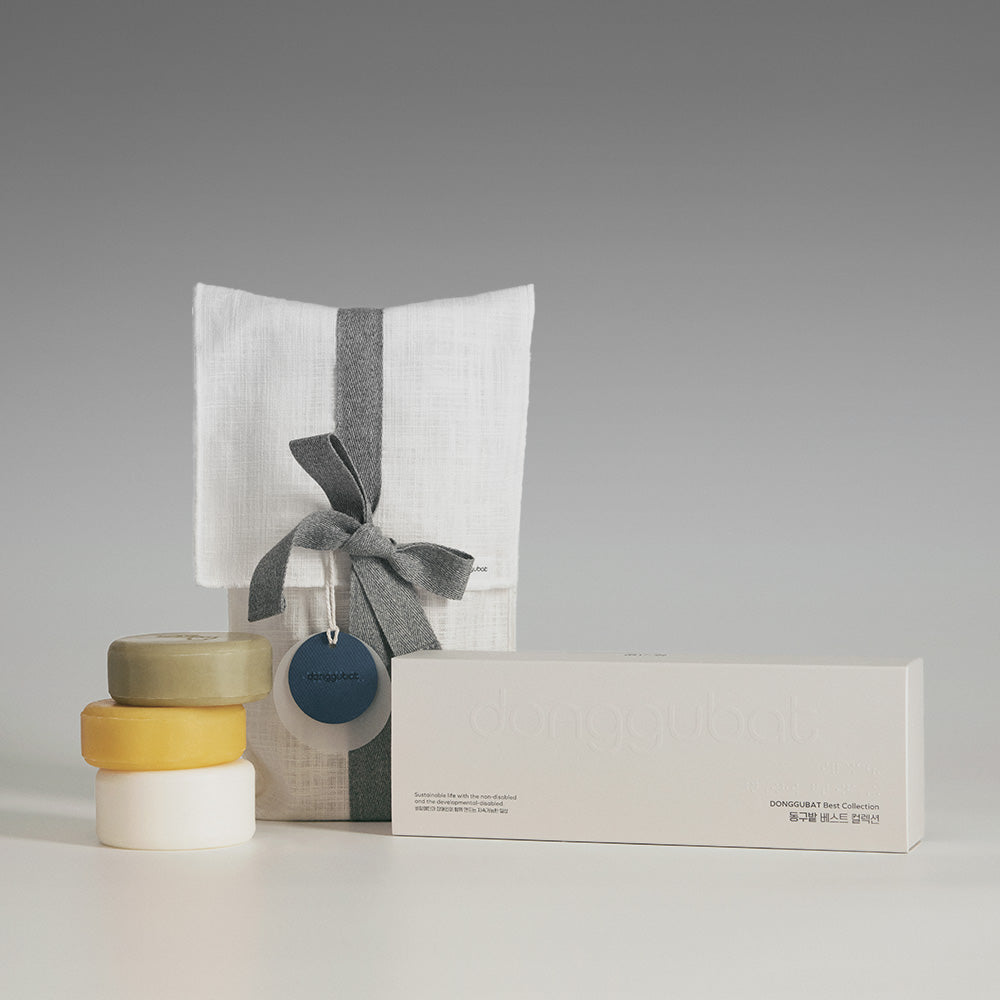 Donggubat Hair Care Best Gift Set (Normal-Dry & Oily Shampoo Bars + Treatment Bar, Gift Wrapped)