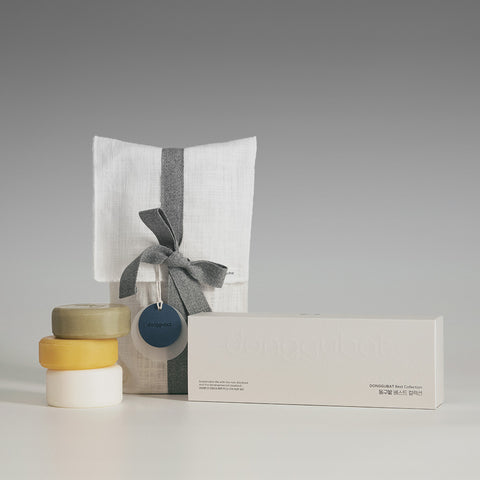 Donggubat Hair Care Best Gift Set (Normal-Dry & Oily Shampoo Bars + Treatment Bar, Gift Wrapped)
