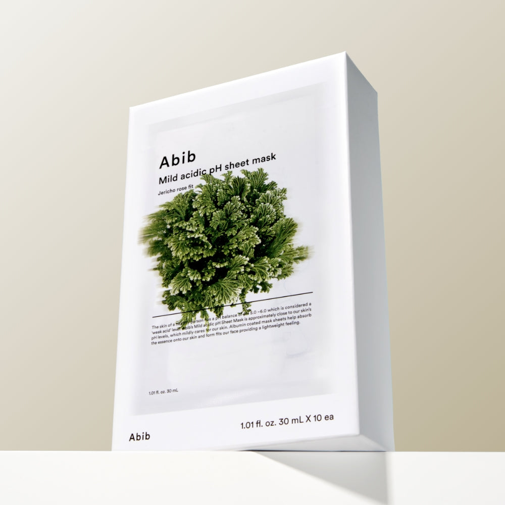 Abib Mild Acid pH Sheet Mask Resurrection Plant Fit, 10 Sheets