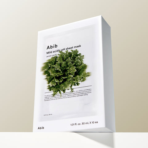 Abib Mild Acid pH Sheet Mask Resurrection Plant Fit, 10 Sheets