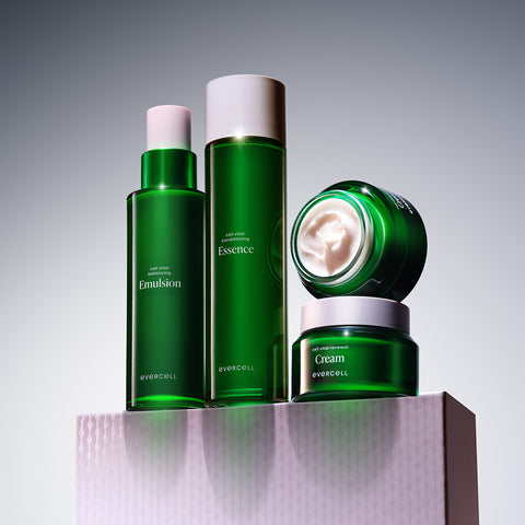 Evercell Cell Vital Skincare 3-Piece Trial Kit (1-Week) Cleansing Foam & Cream Included