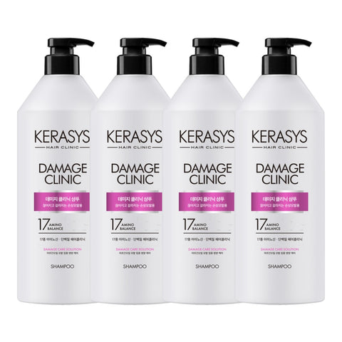 Kerasys Damage Clinic Protein Shampoo 980ml (4 Pack) + Shampoo 600ml