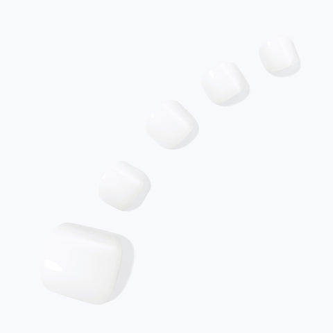 Dashing Diva Magic Press Pedicure Titanium White (MWK180P)
