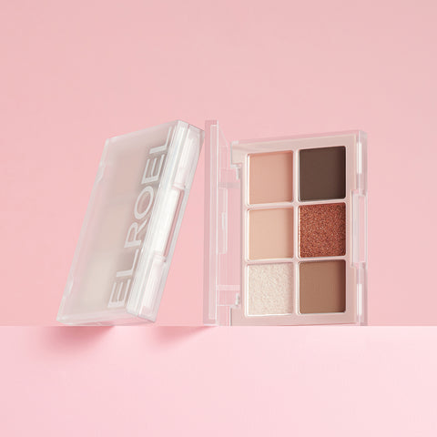 Elroel Multi-Fit Shadow Palette (Beige, Brown, Coral)