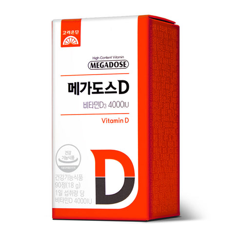 Koreaeundan MegaDose D Vitamin D3 4000 IU 90 Tablets (3-Month Supply)