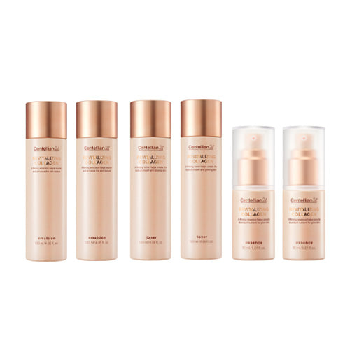 Centellian24 Madeca Revitalizing Collagen 3-Piece Set (Essence 30ml + Emulsion 120ml + Toner 120ml) (2 Pack)