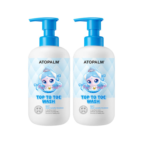 Atopalm Top-to-Toe Wash 460ml (2 Pack)