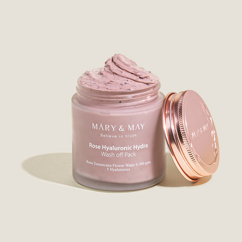 Mary&May Vegan Rose Hyaluronic Hydra Wash-Off Mask 125g (5 Types)