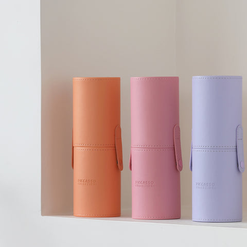 Picasso Collezioni Leather Cylinder Brush Case (3 Colors)