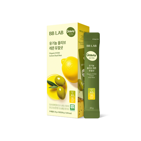 Nutrione BB Lab Organic Olive Oil & Lemon Juice Dual-Shot OleShot Stick 1 Box (10 Sticks)