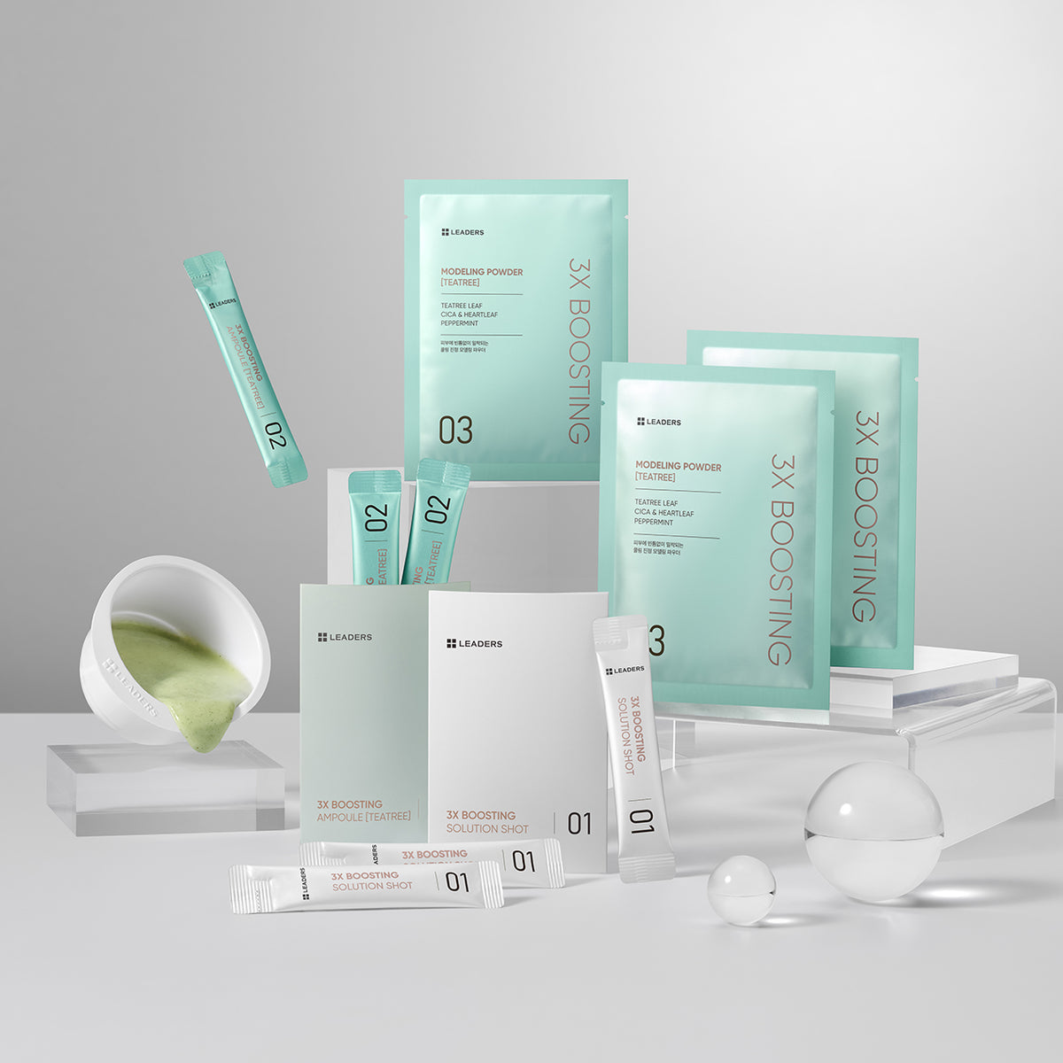 Leaders 3X Boosting Modeling Mask (Tea Tree), 3 Treatments