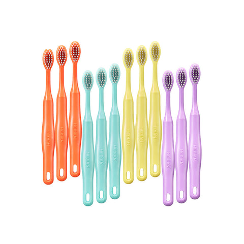 Median Kids 365DAYS Graphene Bristle Toothbrushes (Ages 6-9) 12 Pack
