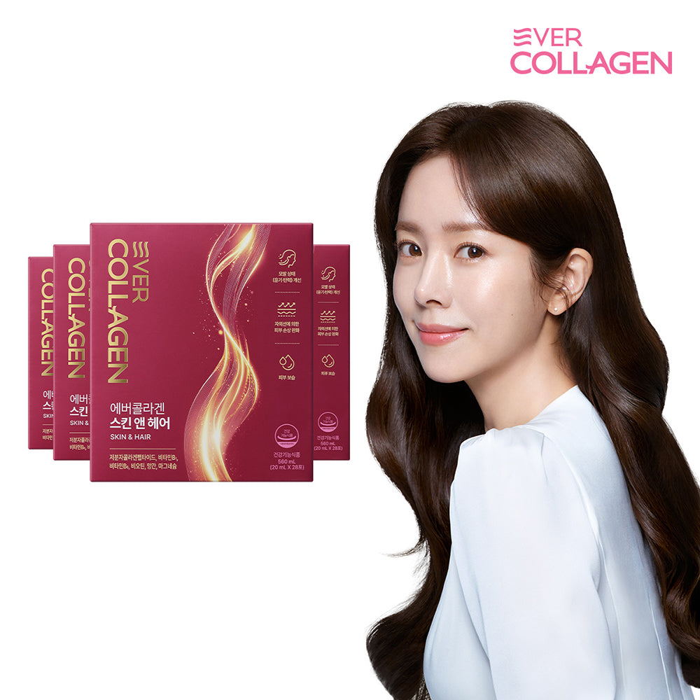 Newtree Ever Collagen Skin & Hair High-Potency GPH Peptide Collagen 4 Boxes (16 weeks)