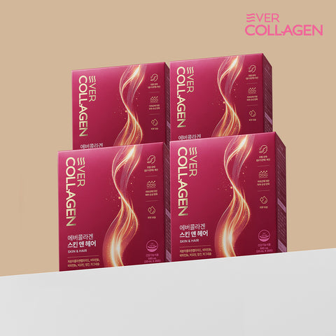 Newtree Ever Collagen Skin & Hair High-Potency GPH Peptide Collagen 4 Boxes (16 weeks)
