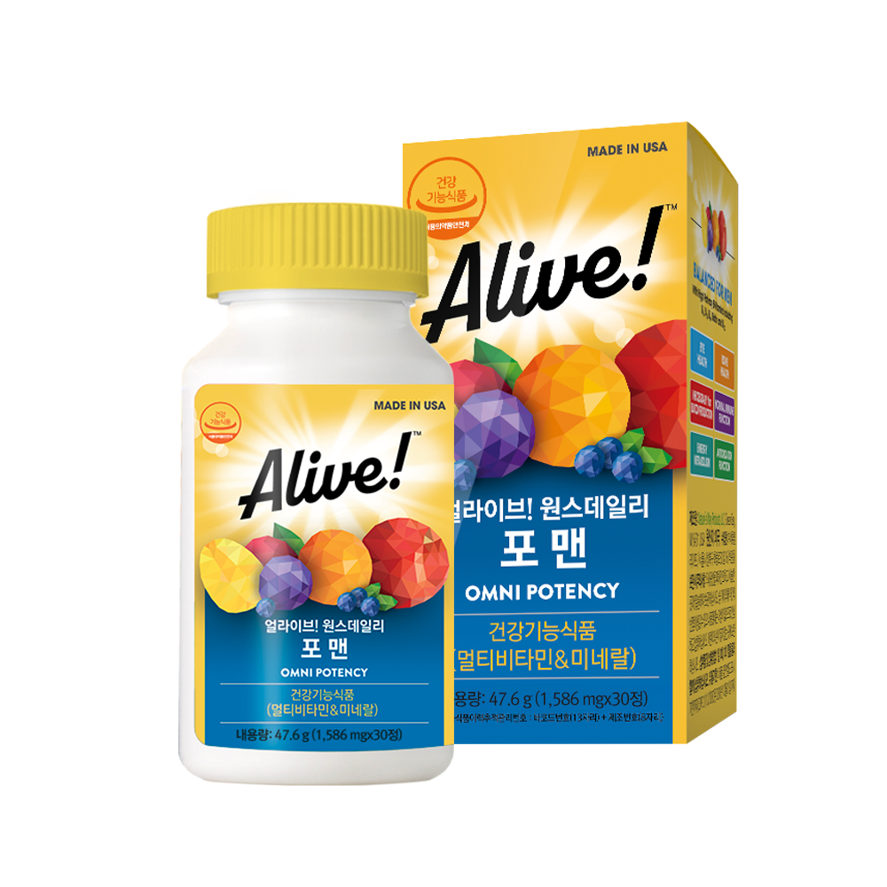 Alive Once Daily for Men 30 Tablets (1-Month Supply)