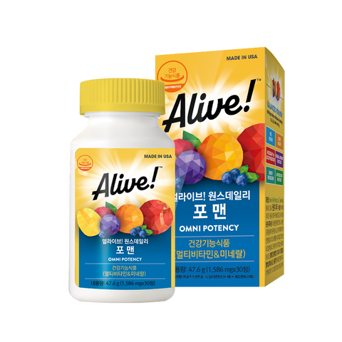 Alive Once Daily for Men 30 Tablets (1-Month Supply)