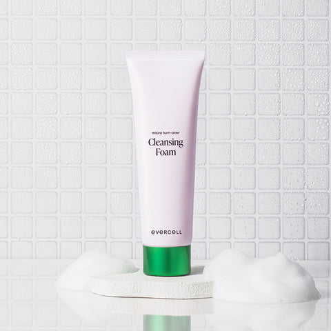 Evercell Micro Turnover Cleansing Foam 120ml Hyaluronic Acid Vitamin E & Stem Cell Culture Extract