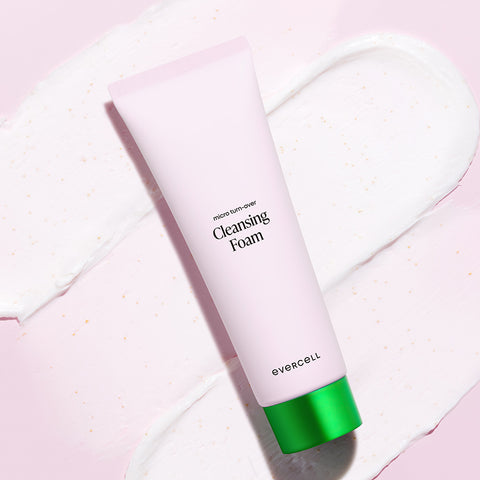 Evercell Micro Turnover Cleansing Foam 120ml Hyaluronic Acid Vitamin E & Stem Cell Culture Extract