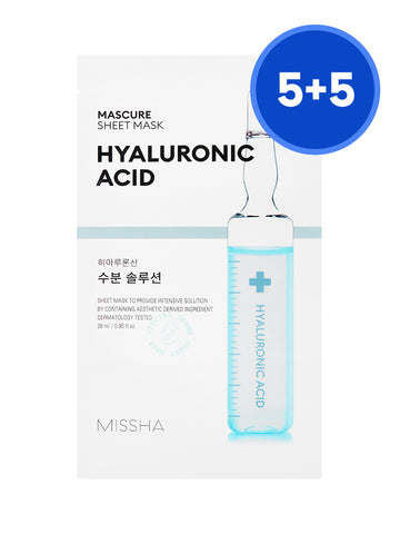 MISSHA Masqueur Moisture Solution Sheet Mask (Hyaluronic Acid) 10P
